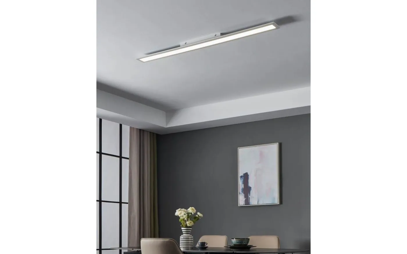 LED Plafond 119,5cm LED 4000K 38W Vit