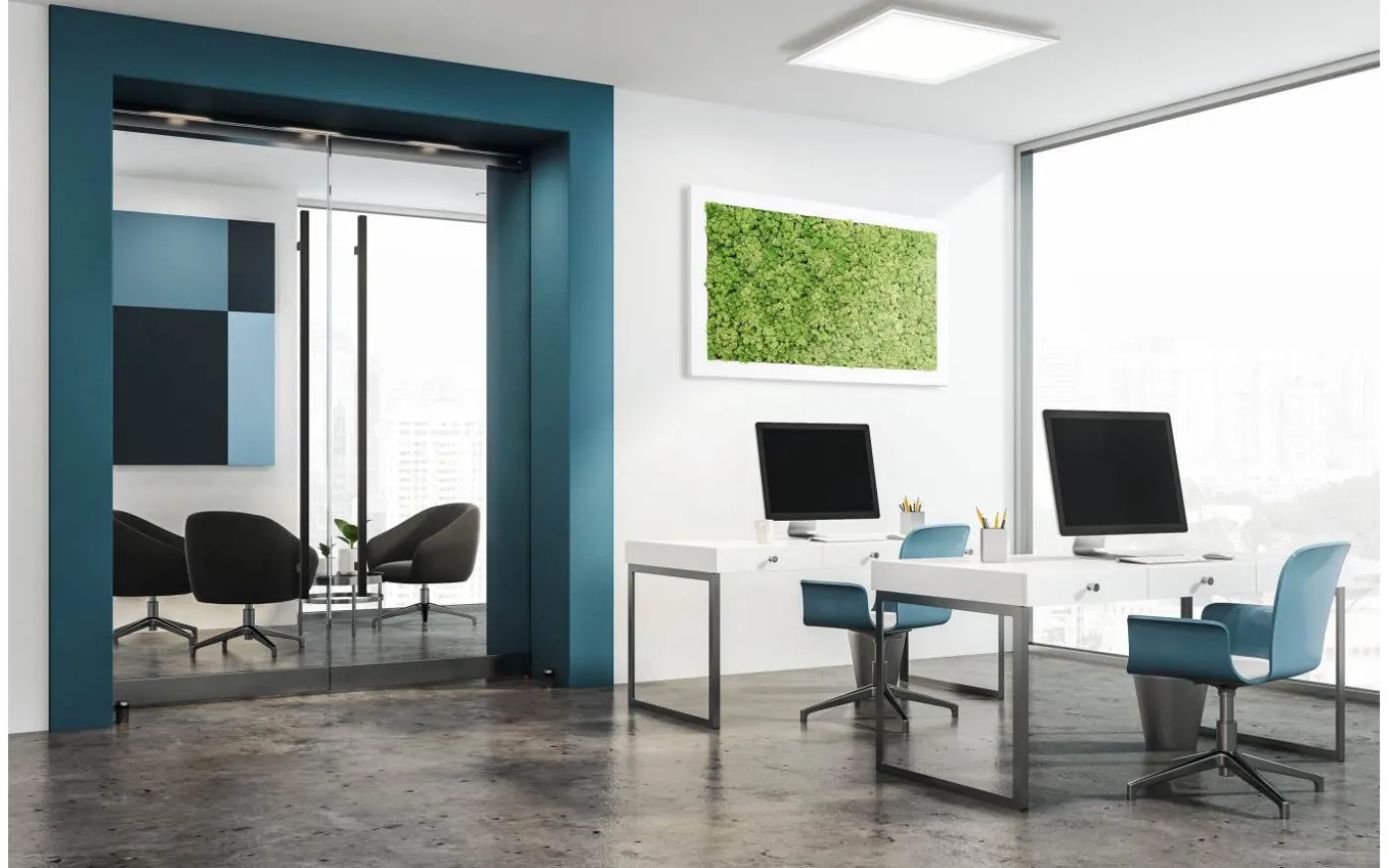 Led Plafond 30cm LED 4000K 14W Vit