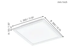 Led Plafond 30cm LED 4000K 14W Vit