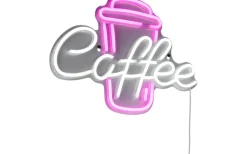 LED-neonskylt för kaffe