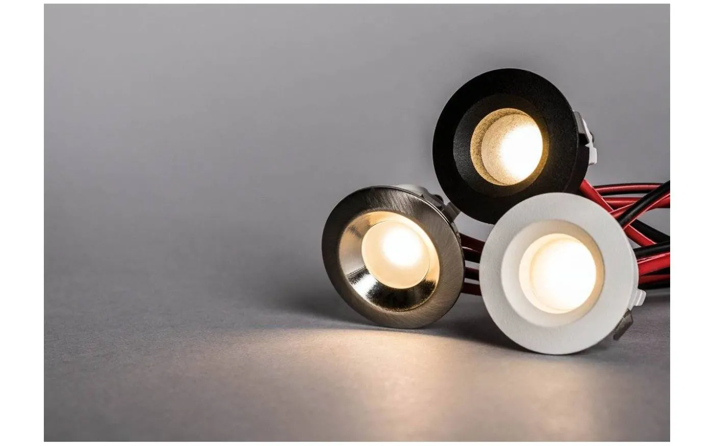 LED-Spot för fönstersmygar 30mm, 3000K 60lm 1,3W 350mA Svart