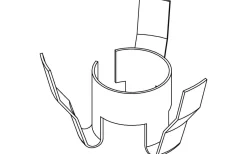 LED-Spot för Slang 16mm, 2700K 90lm 1,2W 350mA Vit