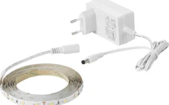 LEDstrip 5m 2700K 230lm/m 2,8W/m Komplett Kit IP20