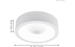 Leganes Plafond 45,5cm LED 3000K 25,5W Vit