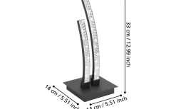 Lejias Bordslampa 33cm LED 3000K 8W Svart