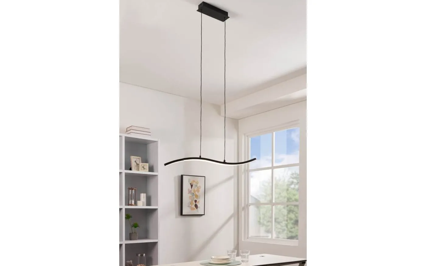 Lejias Takplampa 78cm LED 3000K 21,5W Svart