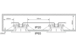 Leonis Spotlight LED 2700K 400lm 4,5W Vit IP65