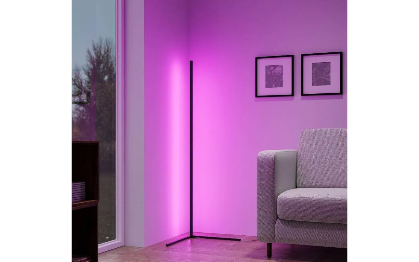 Level Golvlampa LED svart RGB