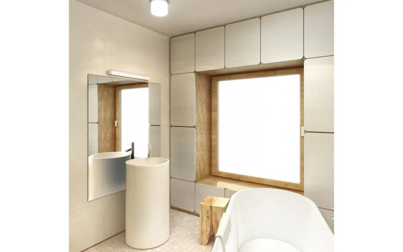 Levia Vägglampa Borstad Aluminium 60cm LED 12W IP44 3000K