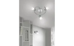 Levisto Spotlight 3-delad E14 rund borstad stållampa