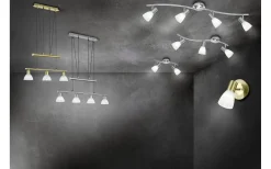 Levisto Spotlight 3-delad E14 borstad stål