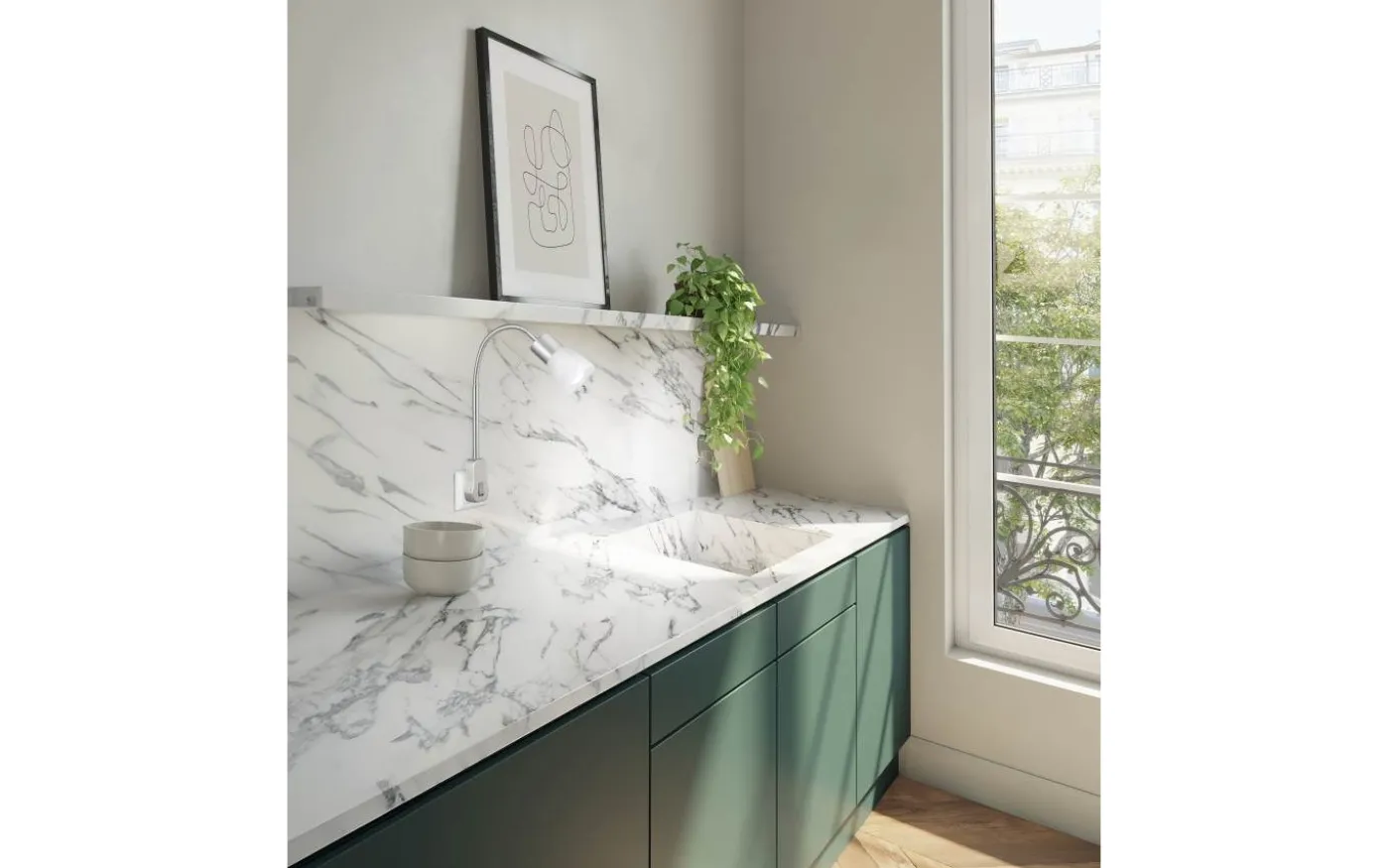 Levisto Spotlight för vägguttag E14 borstad stål