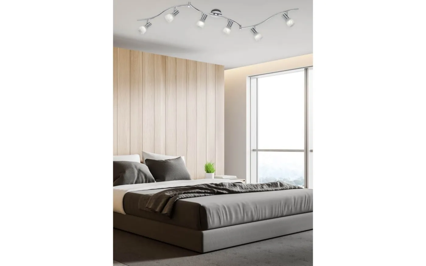 Levisto Spotlight 6-st E14 matt mässing