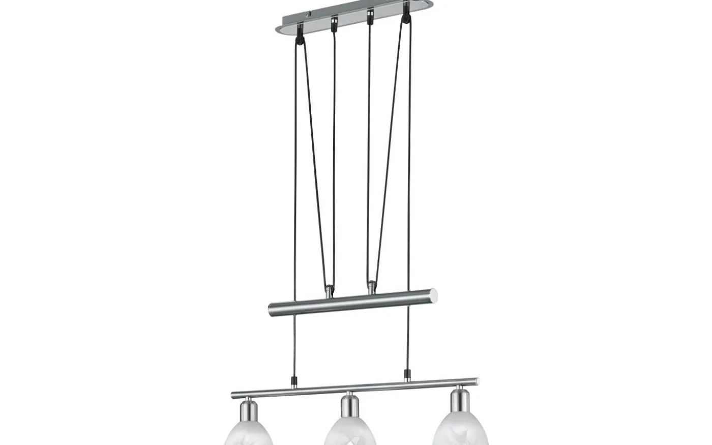 Levisto Takpendel 3-delad E14 borstad stål