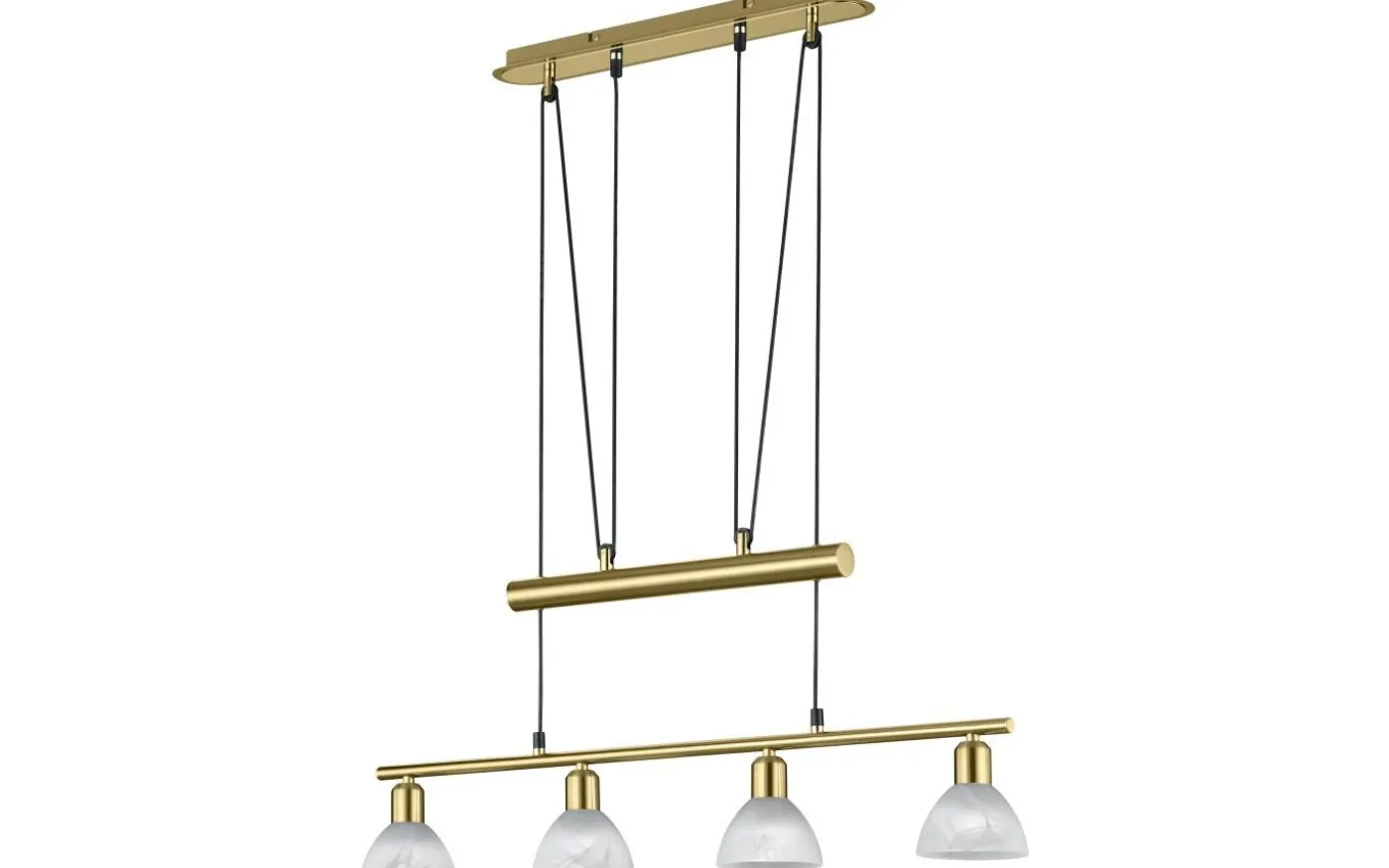 Levisto Takpendel 4-delad E14 matt mässing