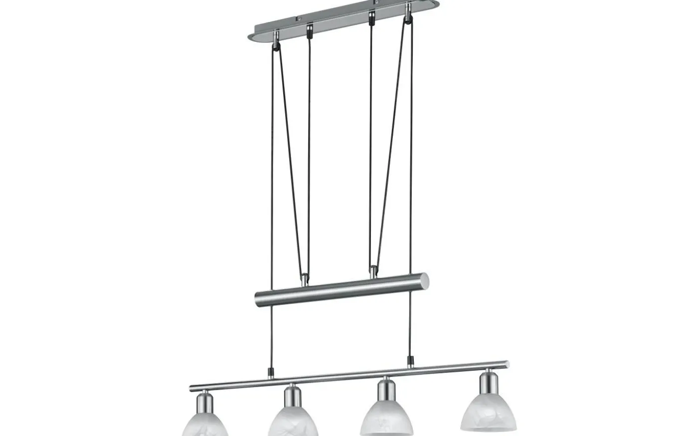 Levisto Takpendel 4-delad E14 borstad stål