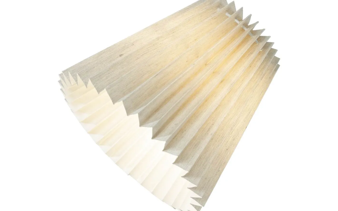 Liam Plisserad Toppringskärm Ø22 Beige