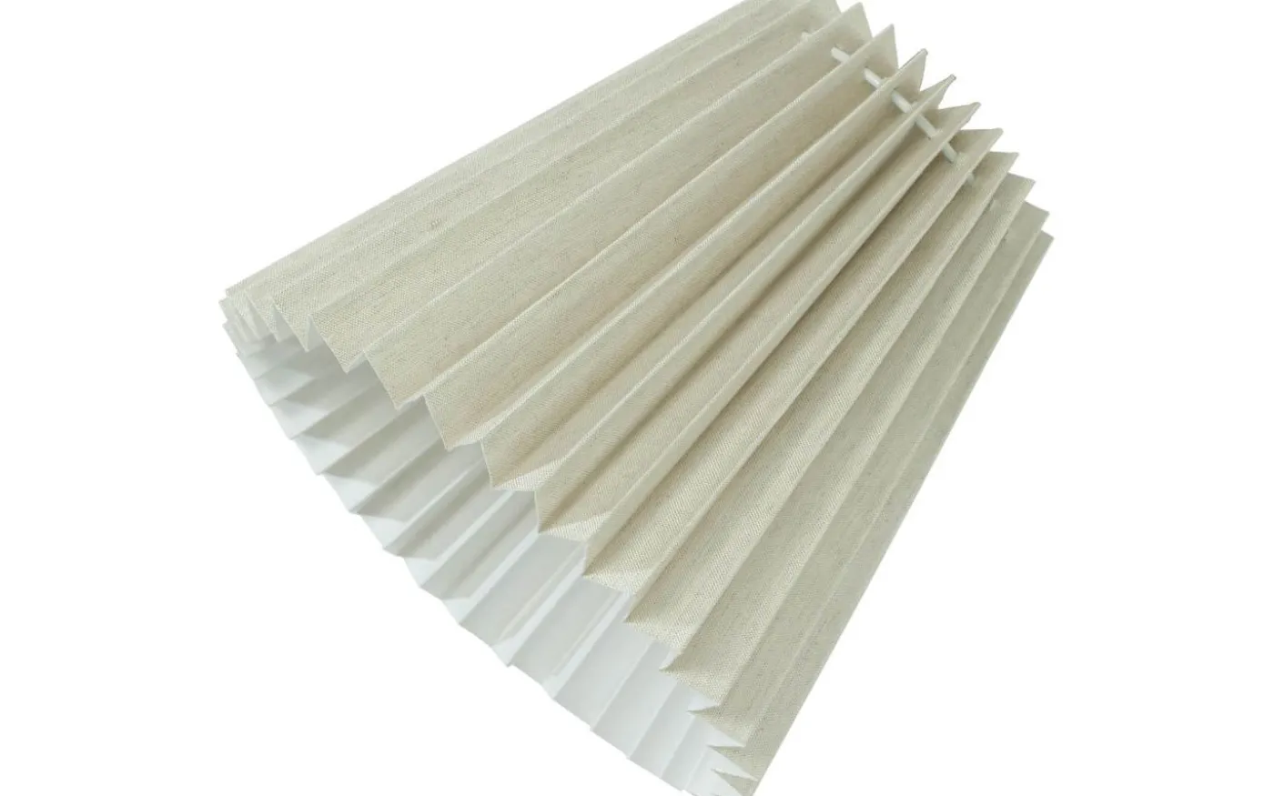 Liam Plisserad Toppringskärm Ø22 Beige