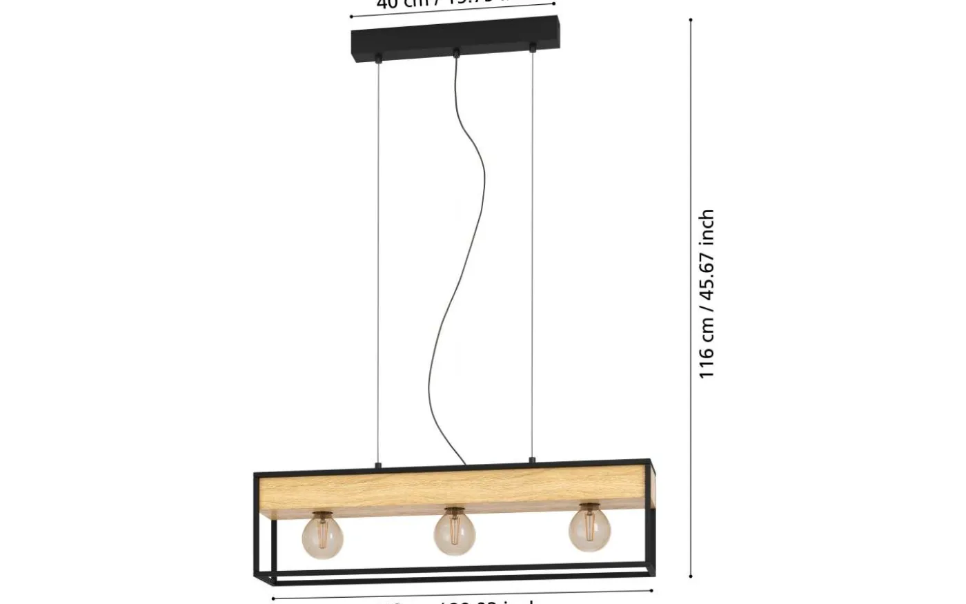 Libertad 1 Taklampa 76cm Natur