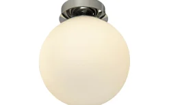 Lido Plafond 20cm Krom/Opalvit IP23