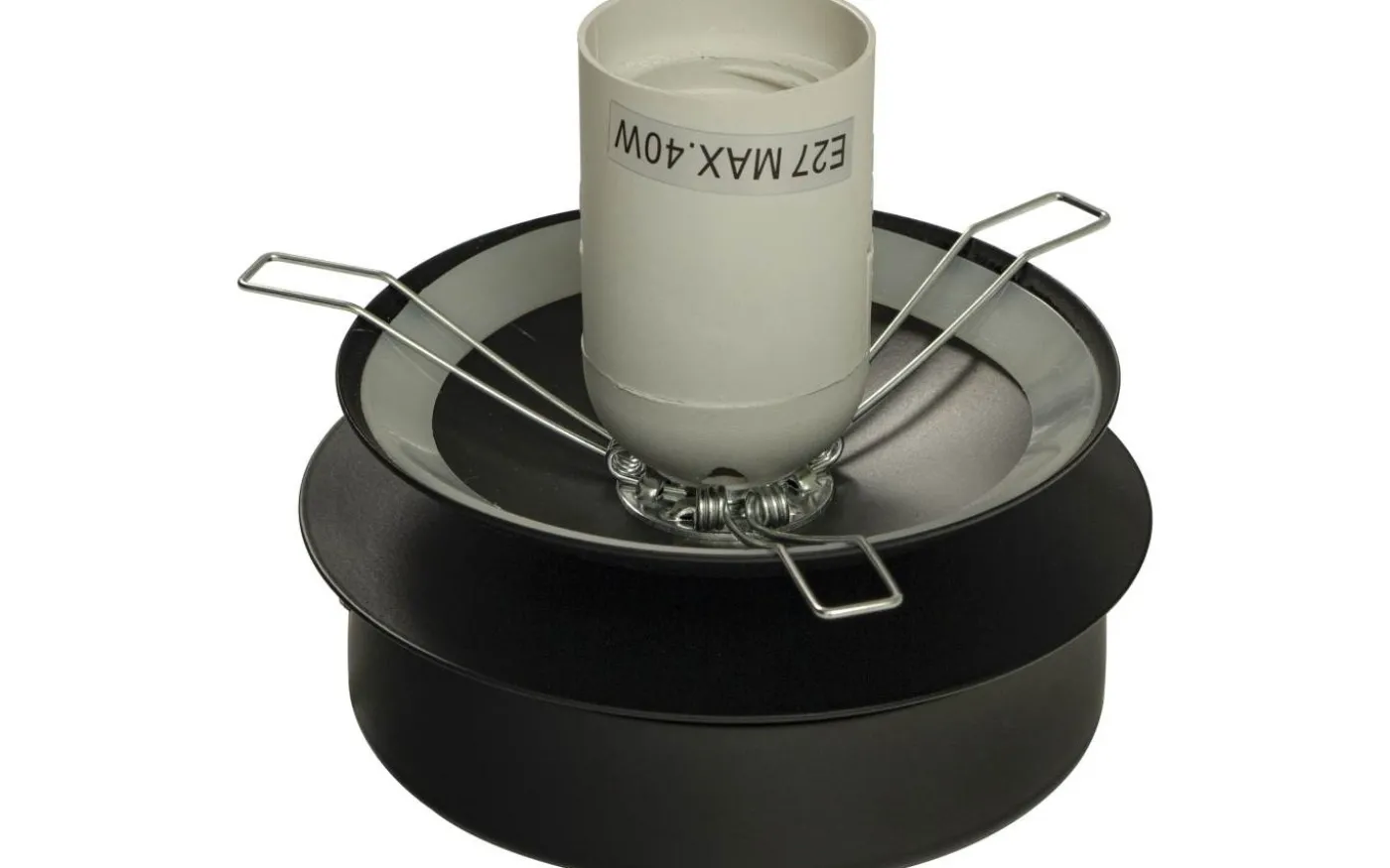 Lido Plafond 20cm Svart/Opalvit IP23