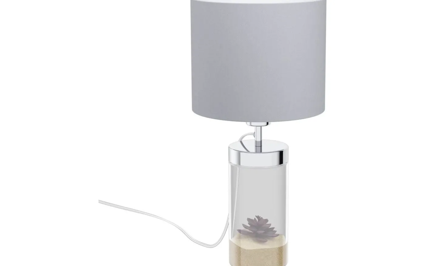 Lidsing Bordslampa 48cm Krom/Grå