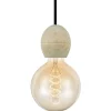 Light Pendel Med E27-Sockel Trä
