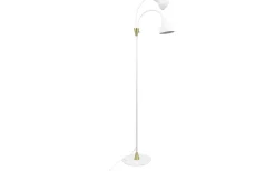 Lilje Golvlampa 135cm Dubbel Vit/Mässing