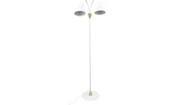 Lilje Golvlampa 135cm Dubbel Vit/Mässing