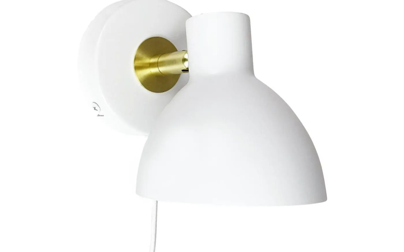 Lilje Vägglampa Vit/Mässing