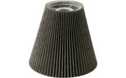 Linda Plisserad Toppringskärm Ø22cm Grå