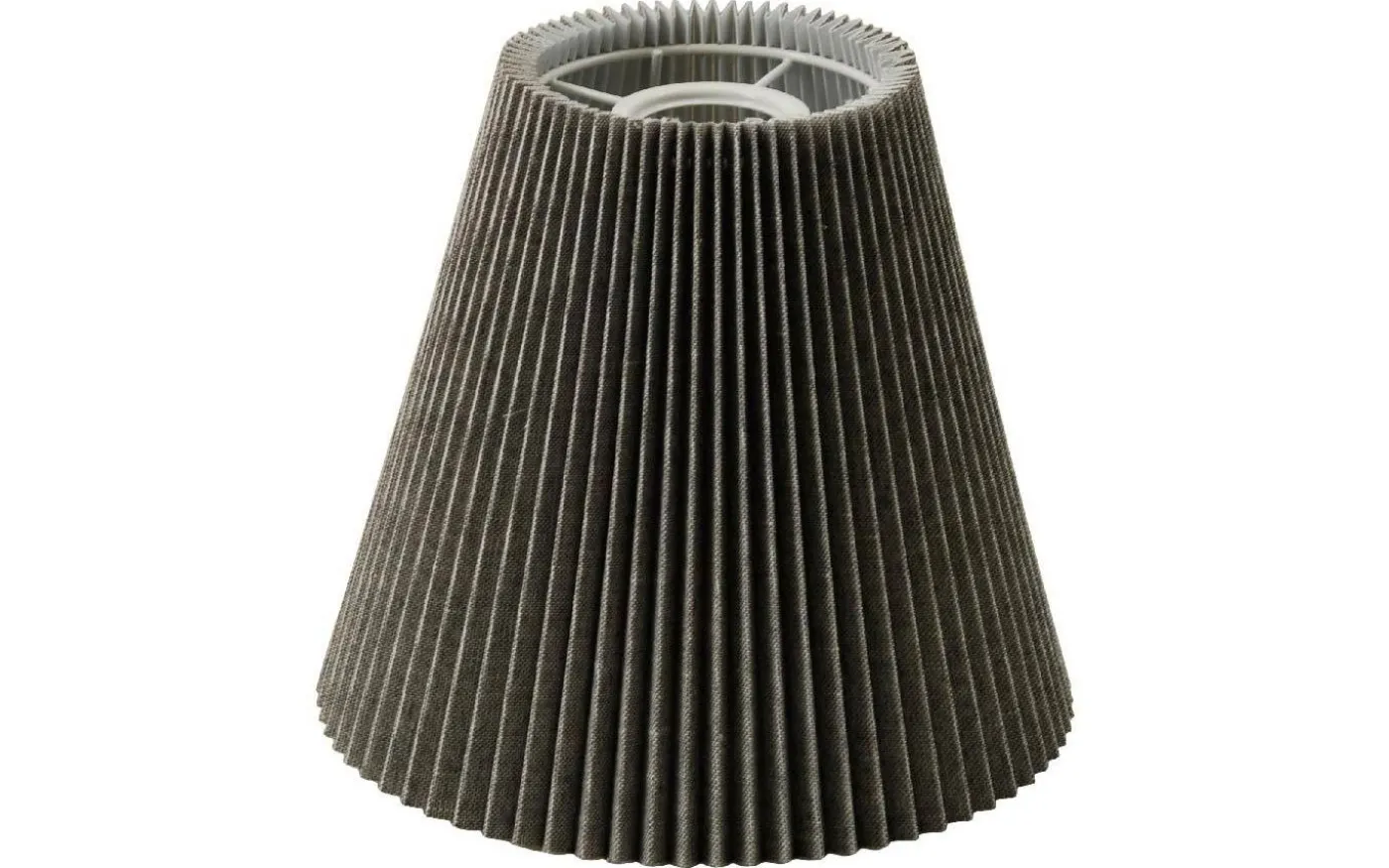 Linda Plisserad Toppringskärm Ø22cm Grå