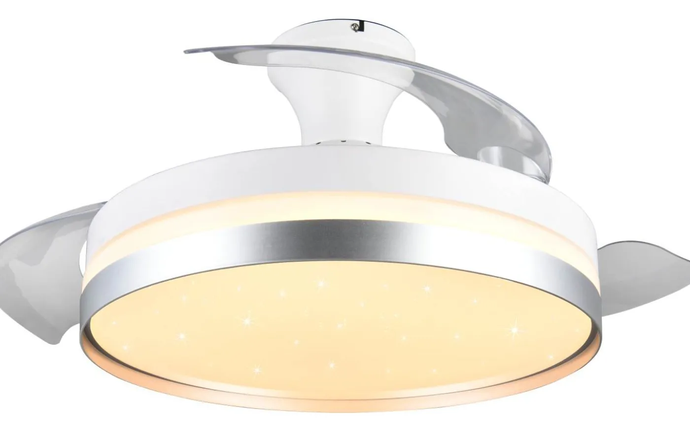 Lindberg Takfläkt 100cm LED vit/titan stjärnljus