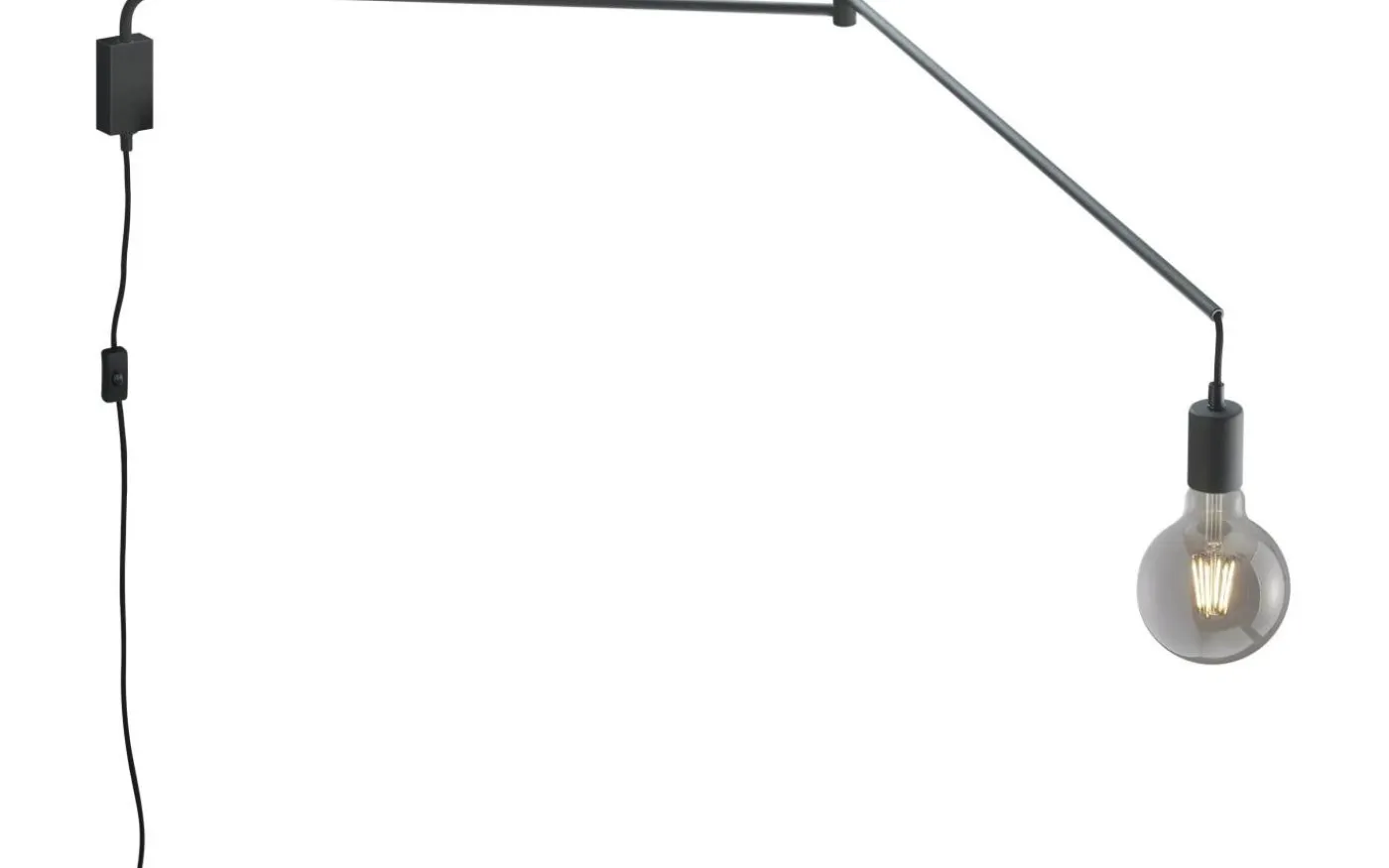 Line Vägglampa E27 mattsvart