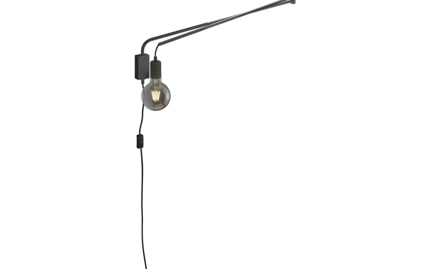 Line Vägglampa E27 mattsvart