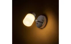 Linn I Vägglampa Krom/Opal IP44