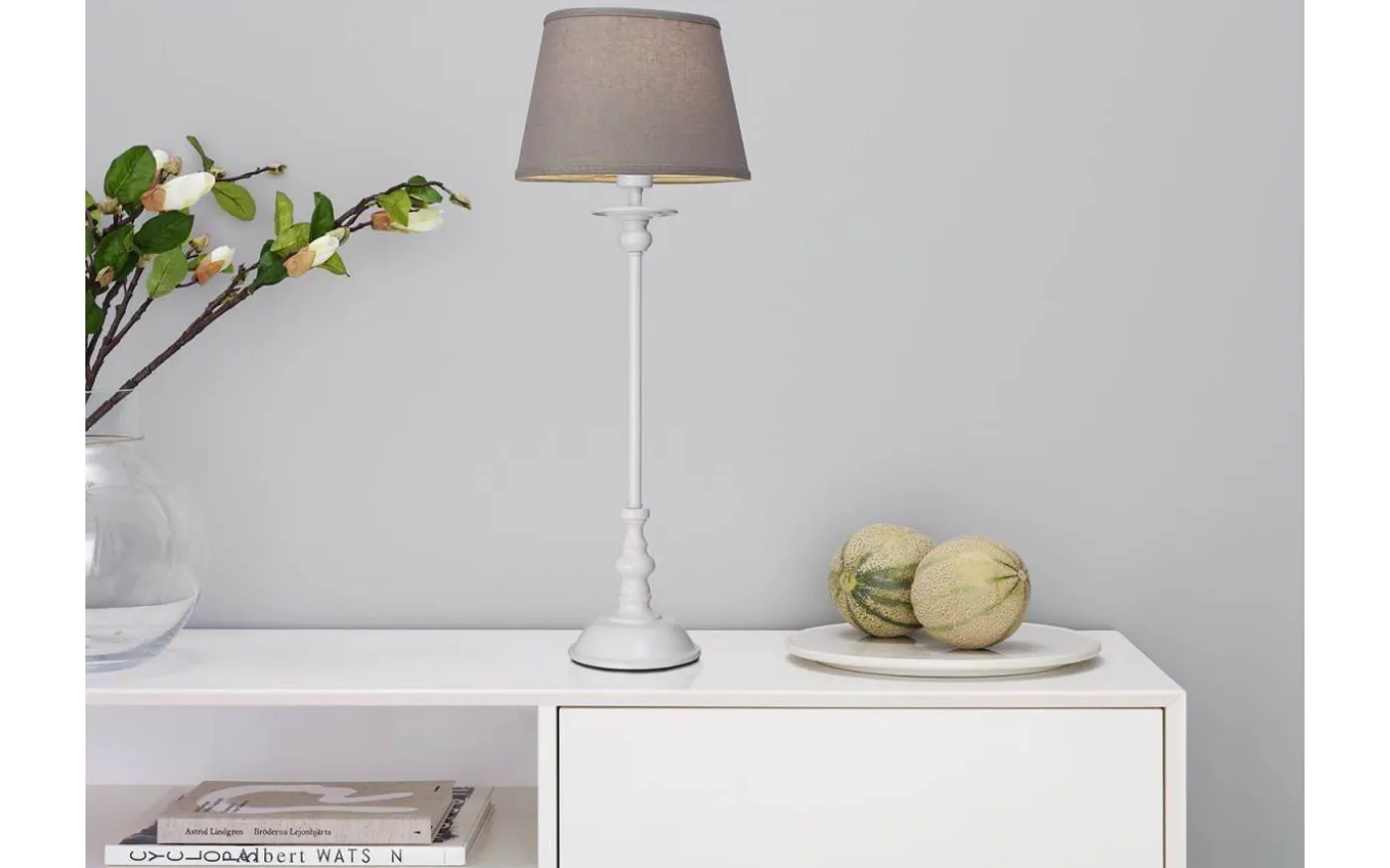 Linne Lampskärm Ø21cm Grå