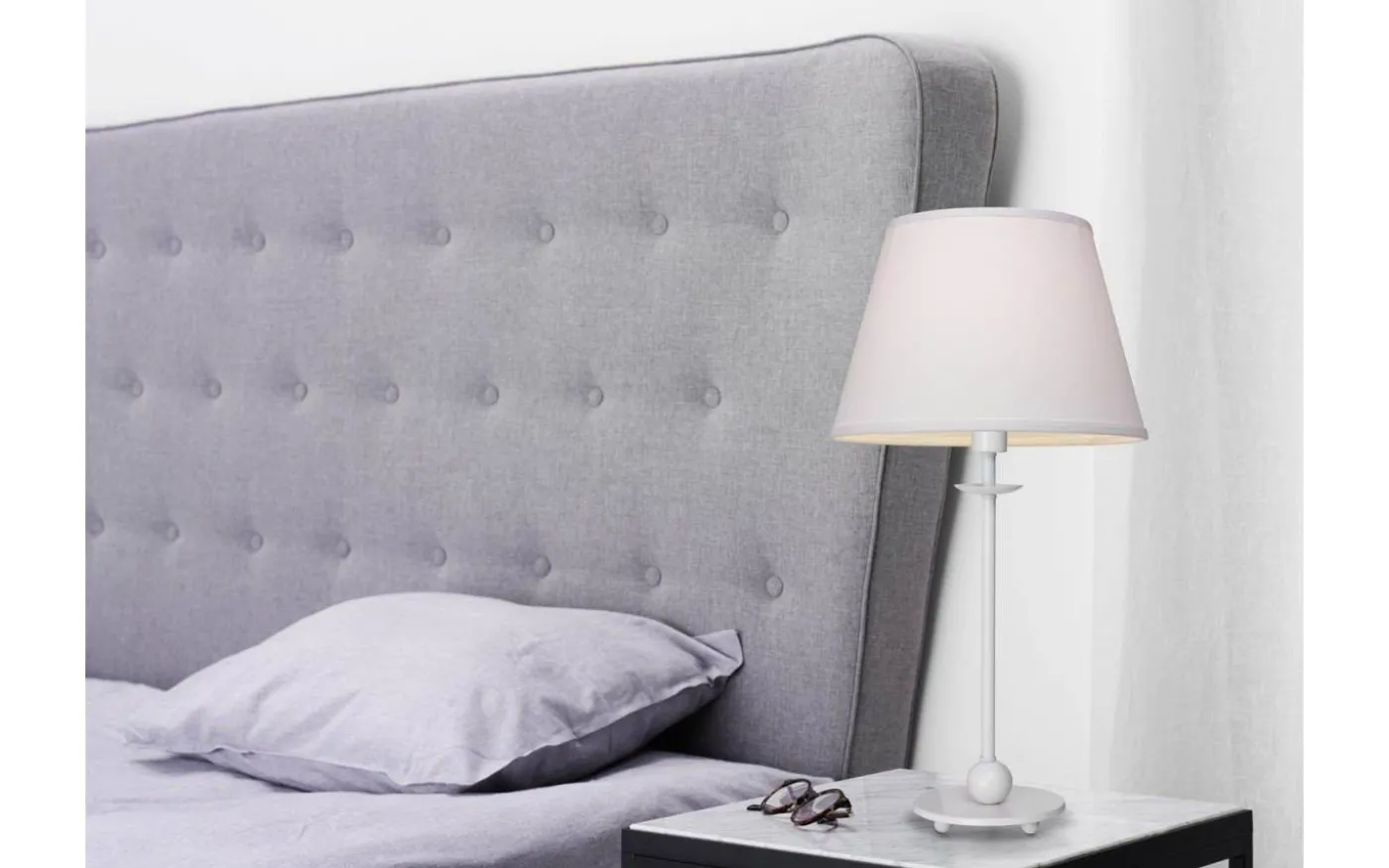 Linne Lampskärm Ø25cm Vit