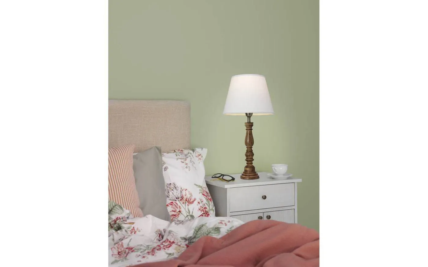 Linne Lampskärm Ø20cm Vit