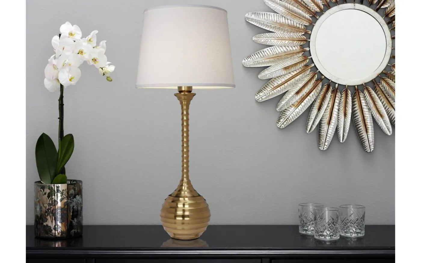 Linne Lampskärm Ø30cm Vit