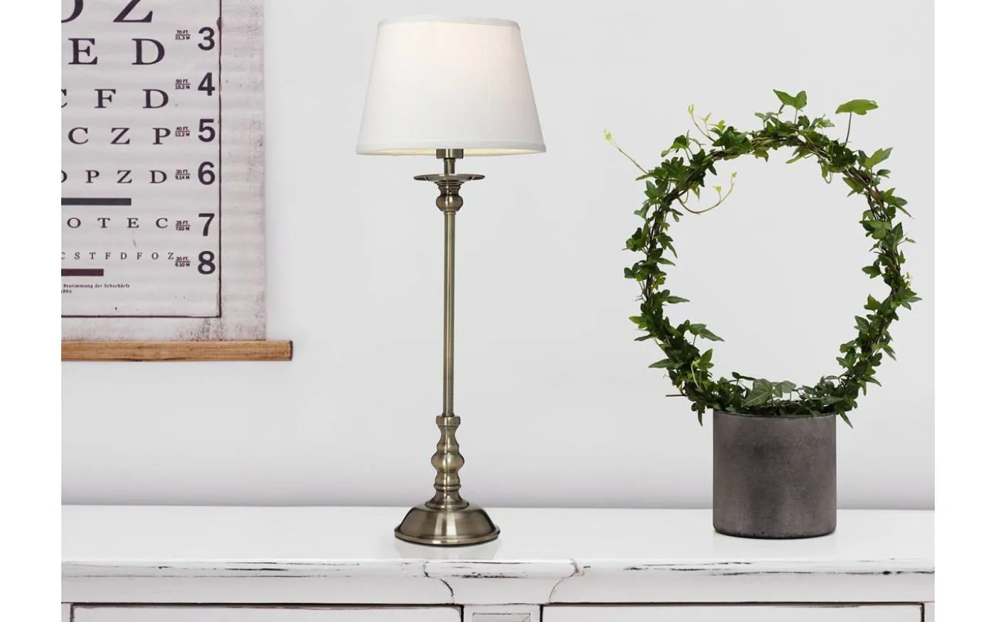 Linne Lampskärm Ø21cm Vit