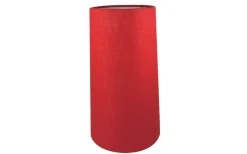 Linne Lampskärm Cylinder Ø16cm Röd