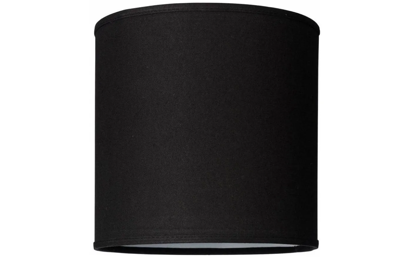 Linne Lampskärm Cylinder Ø25cm Svart