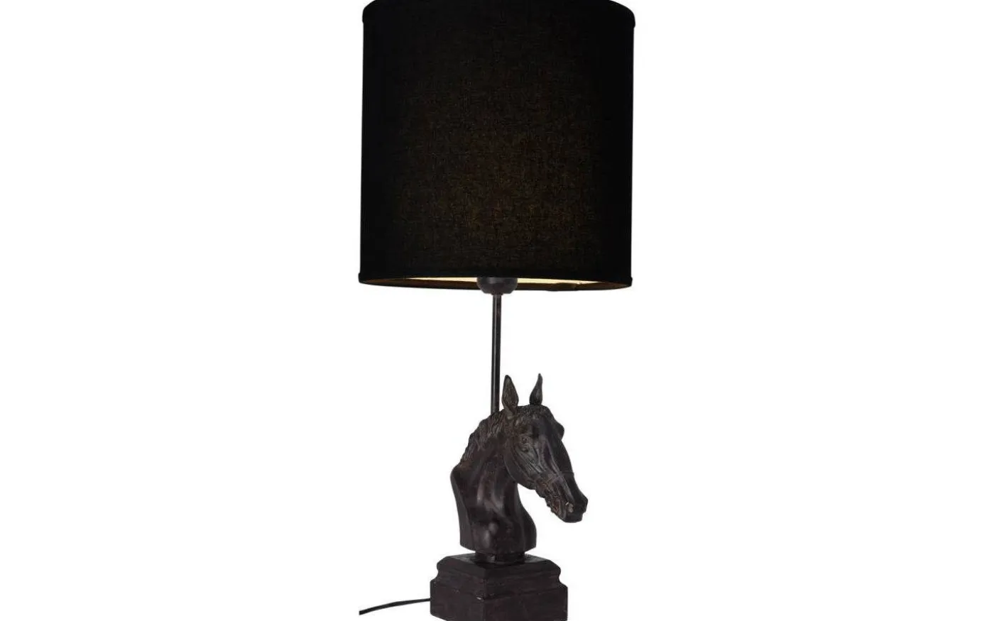 Linne Lampskärm Cylinder Ø25cm Svart