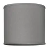 Linne Lampskärm Cylinder Ø20cm Grå