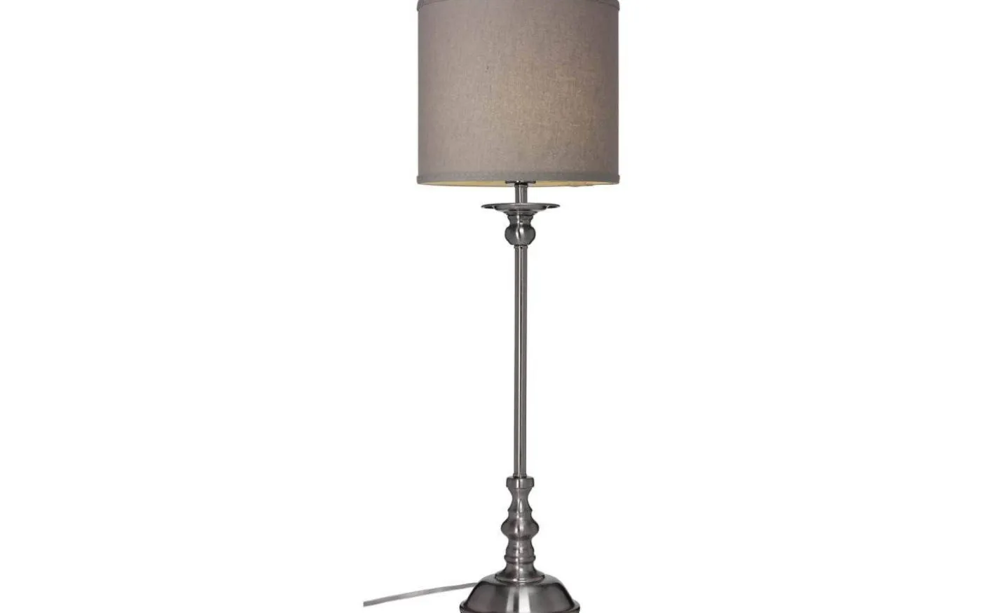 Linne Lampskärm Cylinder Ø20cm Grå