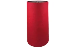 Linne Lampskärm Cylinder Ø16cm Vinröd