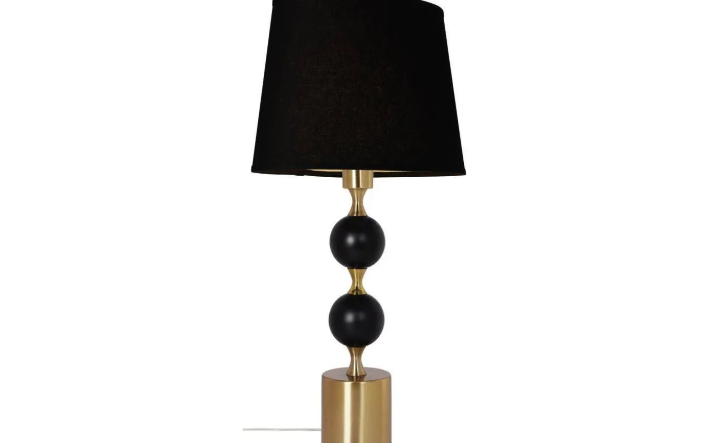 Linne Lampskärm Oval 32cm Svart