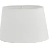 Linne Lampskärm Oval 28cm Vit