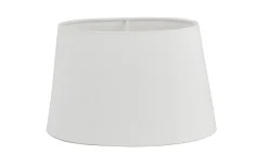 Linne Lampskärm Oval 28cm Vit